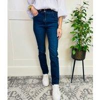 Blue Denim Waist Enhancer Slim Jeans Size 14R
