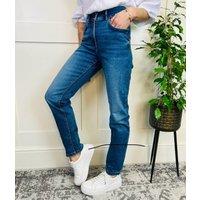 Mid Denim Wash Waist Enhancer Slim Jeans Size 16R