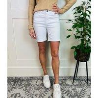 White Cotton Rich Shorts Size 20