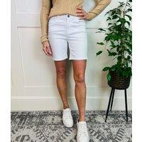 White Cotton Rich Shorts Size 8