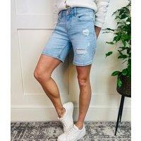 Vintage Look Denim Mid Length Boy Shorts Size 6