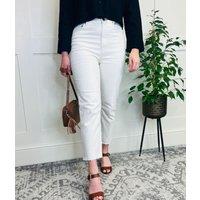 Ecru Clayton High Rise Straight Leg Jeans Size 10/12