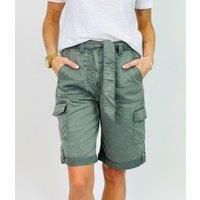 Khaki Long Cargo Shorts Size 20