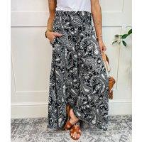 Black & White Print Palazzo Trousers Size 8/10