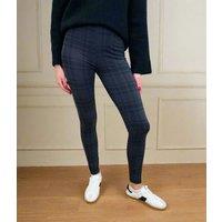 Grey Checked Printed Leggings Size 6/8