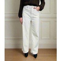 Ecru Denim Wide Leg Jeans - seconds Size 8L