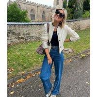 Mid Blue Denim Wide Leg Jeans Size 18L