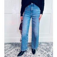 Light Blue Denim Wide Leg Jeans-seconds Size 10L
