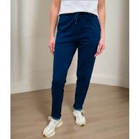 Dark Denim Cotton Rich Tapered Jogger Trousers Size 10S