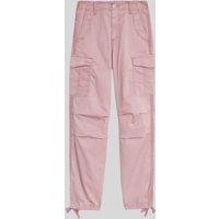 Pink Lyocell Rich Cargo Trousers Size 24L