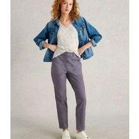 Grey Twister Chino Trousers Size 10S