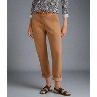 Mid Tan Twister Chino Trousers Size 12R