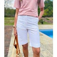 White Smart Tailored Shorts Size 8