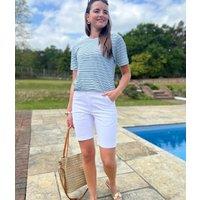 White Classic Chino Shorts Size 8