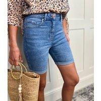 Denim Turn Up Shorts Size 16