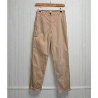 Natural Cotton Rich Slim Fit Chino Trousers Size 6R