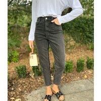 Washed Black Tori Slim Fit Mom Jeans Size 16L