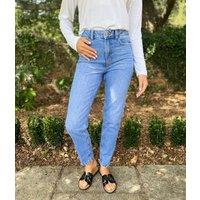 Blue Tori Slim Fit Mom Jeans Size 6L