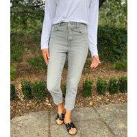 Light Grey Tori Slim Fit Mom Jeans Size 6R