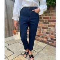 Indigo Hannah Straight Leg Ankle Grazer Jeans Size 12R