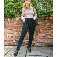 Dark Green Straight Leg Cord Trousers Size 6L