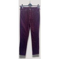 Plum Straight Leg Cord Trousers Size 12L