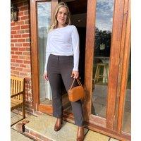 Chocolate Classic Straight Leg Trousers Size 14