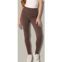 Chocolate Fleece Lined Wide Waistband Leggings Size 16/18