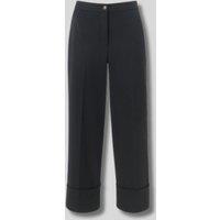 Black Sabrina Turn Up Trousers Size 6