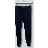 Black Pattern Good Move High Waisted Leggings Size 16