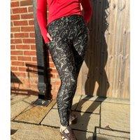 Black/Green Camo Good Move High Waisted Leggings Size 18