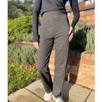 Charcoal Jersey Straight Leg Trousers Size 12S