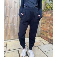 Black Good Move Front Pleat Joggers Size 14