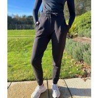 Black Good Move Cuffed Joggers Size 16