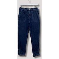 Blue Cord Tapered Leg Trousers Size 12S