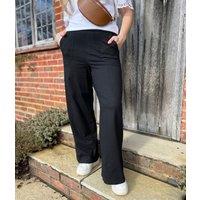 Black Casual Wide Leg Trousers Size 10L