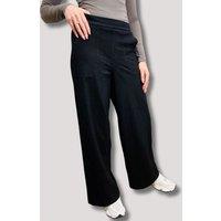 Black Casual Wide Leg Trousers Size 6R