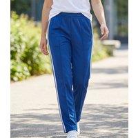 Blue Cotton Rich Retro Side Stripe Joggers Size 20L