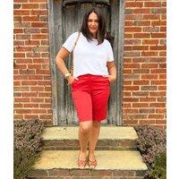 Red Smart Chino Shorts Size 6L