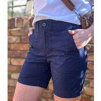 Navy Cotton Poplin Shorts Size 22