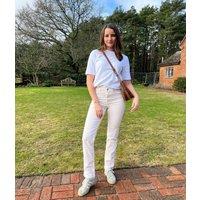 Ecru Sienna Straight Leg Jeans Size 24R