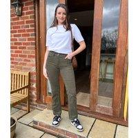 Green Straight Leg Fine Needle Cords Size 16S