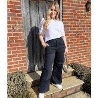Black High Rise Wide Leg Jeans Size 18L
