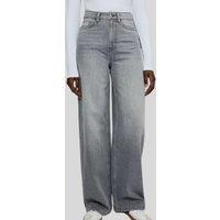 Light Grey Wide Leg Jeans Size 12L