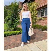 Nomads Blue Wide Leg Trousers Size 8