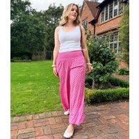 Pink Mandala Wide Leg Palazzo Trousers Size One Size