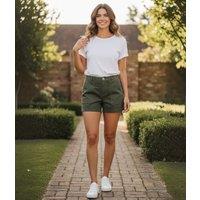 Khaki Denim Shorts Size 18