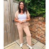 Sand Knitted Joggers Co-Ord Size 16