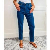 Mid Wash Straight Leg Sara Jeans Size 24L