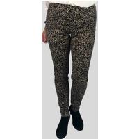Animal Print High Waisted Jeggings Size 12 x Short